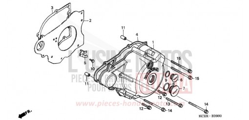 PANNEAU CARTER-MOTEUR G. CM125CX de 1999